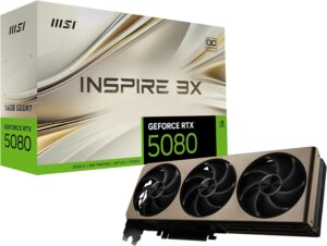 MSI NVIDIA GeForce RTX 5080 16G INSPIRE 3X OC GDDR7 256bit
